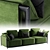 Sleek Elegance: GHIDINI 1961 DODO Sofa 3D model small image 1