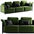 Sleek Elegance: GHIDINI 1961 DODO Sofa 3D model small image 2