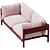 Modern ARBOUR 2 Seater Sofa 3D model small image 2