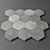 Hex Gray Concrete Tile Material 3D model small image 2