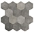 Hex Gray Concrete Tile Material 3D model small image 5
