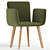 Sleek Jalis Chair 3D model small image 1