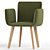 Sleek Jalis Chair 3D model small image 2