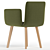 Sleek Jalis Chair 3D model small image 3