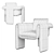 Luxury Floria Velvet Chair 3D model small image 5