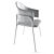 Elegant Velvet Dining Chair 3D model small image 4