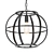 Stylish Industrial Metal Pendant 3D model small image 1