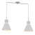 Sleek Metal Pendant Lights 3D model small image 2