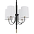 Lawton 4 Light Chandelier: Elegant Illumination 3D model small image 1