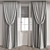 Elegant Drapery Curtain 3D model small image 1