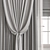 Elegant Drapery Curtain 3D model small image 2