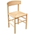 Gubi 2 Wooden Chair: Stylish and Versatile 3D model small image 2