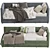 Hawthorne Daybed: Stylish Trundle Sofa Bed 3D model small image 2
