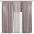 Refined Curtain with Reinforced Structure 3D model small image 1