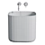 Elegant White Vessel Sink 3D model small image 3