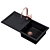 Venice 1.0 Bowl Black Composite Sink 3D model small image 1