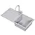 Venice 1.0 Bowl Black Composite Sink 3D model small image 2