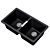 Rangemaster Paragon 2-Bowl Granite Sink 3D model small image 1