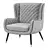 Elegant DOLLY Armchair - A Baxter Masterpiece 3D model small image 12