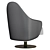 Ludwig Swivel Armchair: Stylish Comfort 3D model small image 3