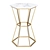 Hexagonal Marble Table - Elegant Home Décor 3D model small image 1