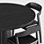 Skovby Round Dining Set 3D model small image 2