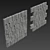 Panel Stone Slab: Textured 3D Model, Vray & Corona Render 3D model small image 1