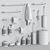 Title: BERTOCCI Officina 01 Bathroom Set 3D model small image 5