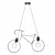 Sleek Bicycle Chandelier: Modern, Unique. 3D model small image 1