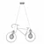 Sleek Bicycle Chandelier: Modern, Unique. 3D model small image 2