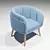 Cozy Relaxation Armchair 3D model small image 1