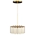 Gilded Drum Pendant Light 3D model small image 1