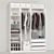 Ikea Wardrobe: Stylish 2018 Clothes 3D model small image 3