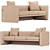 Turri Blossom Luxury Sofa with TurboSmooth 3D model small image 2