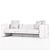 Turri Blossom Luxury Sofa with TurboSmooth 3D model small image 3