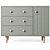 Finn Kids Wide Dresser: Chic and Spacious 3D model small image 2