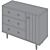 Finn Kids Wide Dresser: Chic and Spacious 3D model small image 5