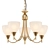 Vintage Brass Pendant Light 3D model small image 1