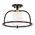 Vintage-inspired 2-Light Semi-Flush Pendant 3D model small image 1