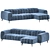 Cannes Modular Sofa by Delta Salotti 3D model small image 1