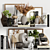 13-Piece Decorative Plant Set 3D model small image 1