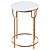 Elegant Bettina Marble Side Table 3D model small image 1