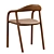 Sleek Neva Chair: Artisan Elegance 3D model small image 3