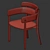 Trendy Tiras Chair: A Modern Masterpiece 3D model small image 4