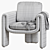 Henna 2014 Armchair: Stylish and Comfortable 3D model small image 4
