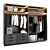 Versatile Stylish Wardrobe 3D model small image 1