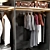 Versatile Stylish Wardrobe 3D model small image 4