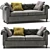 Elegant Tufted Sofa: Arcadia 3D model small image 1