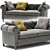 Elegant Tufted Sofa: Arcadia 3D model small image 3