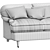 Hayes 3-Seat Sofa - Elegant Comfort 3D model small image 3